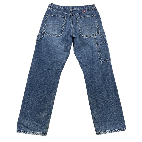 Wrangler Thermal Carpenter Jeans Mens 32x32 9FLWST Denim Workwear - Picture 2 of 9